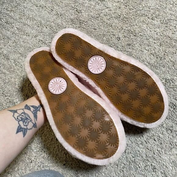 Ugg Fluff Yeah Light Pink Women’s Shearling Sandal Slippers - Picture 4 of 5